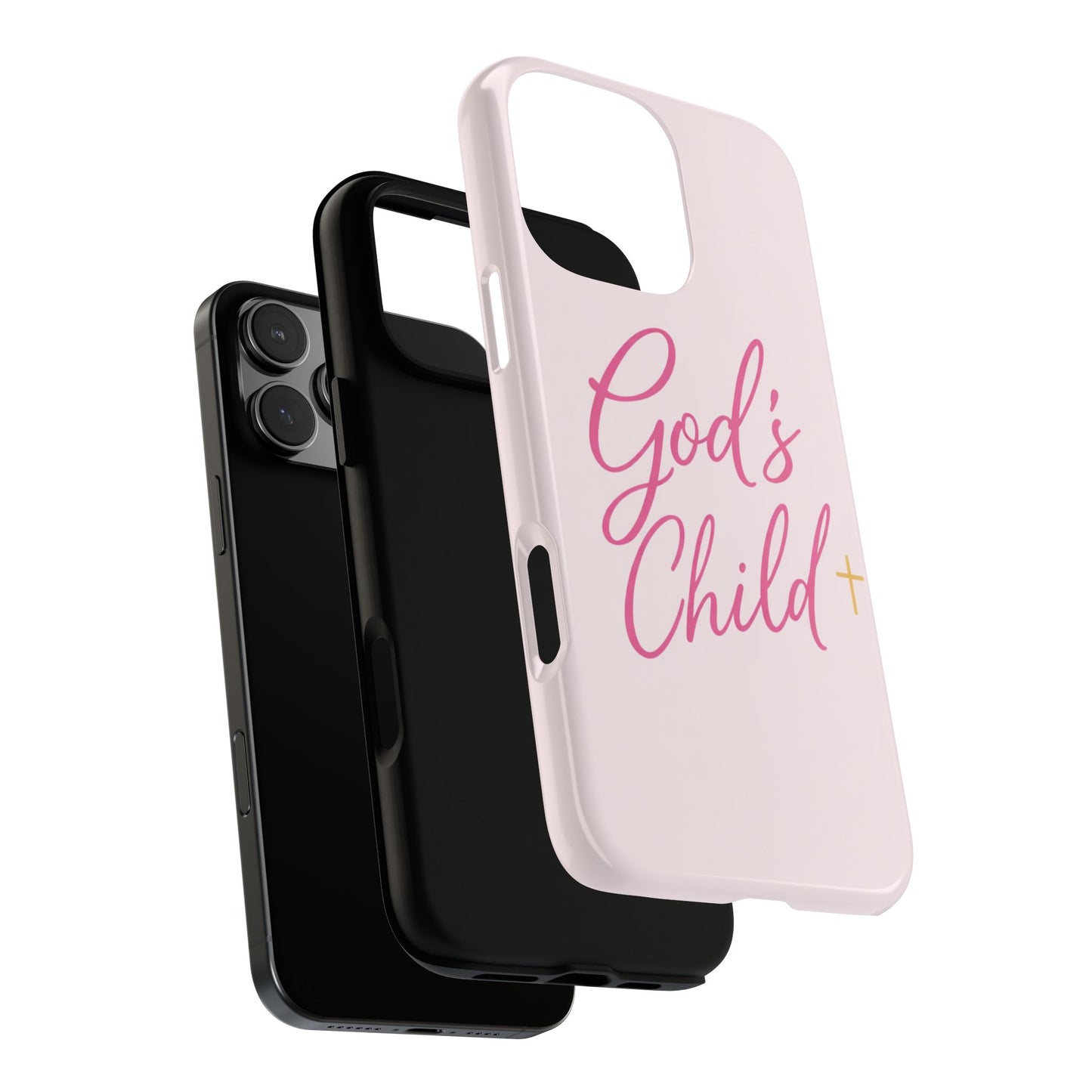 Gods Child Phone Case Christian Pink Aesthetic Tough iPhone Case