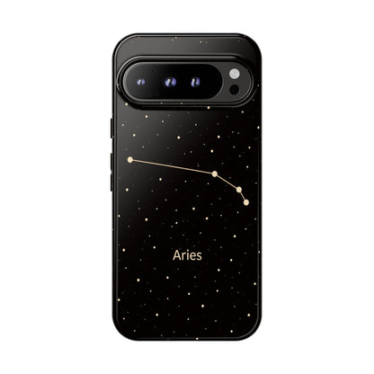 Aries Zodiac Constellation Phone Case – Luxe Gold Celestial Cover