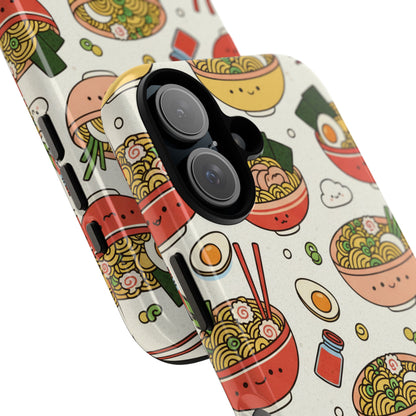 Kawaii Ramen Phone Case – Cute Japanese Food Pattern | Noodle Bowl Aesthetic Case