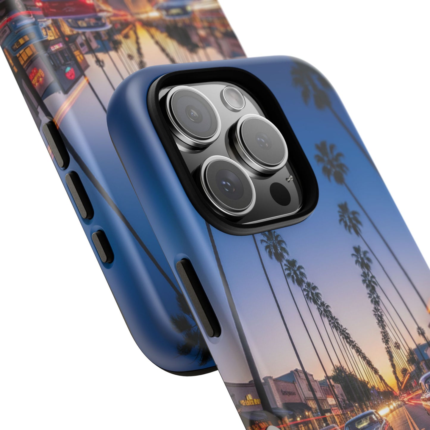 LA Sunset Boulevard Phone Case | Palm Tree Sunset Aesthetic | City Night Tough Case