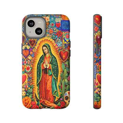 Virgin Mary Guadalupe Phone Case Mexican Folk Art Tough Cover iPhone Samsung