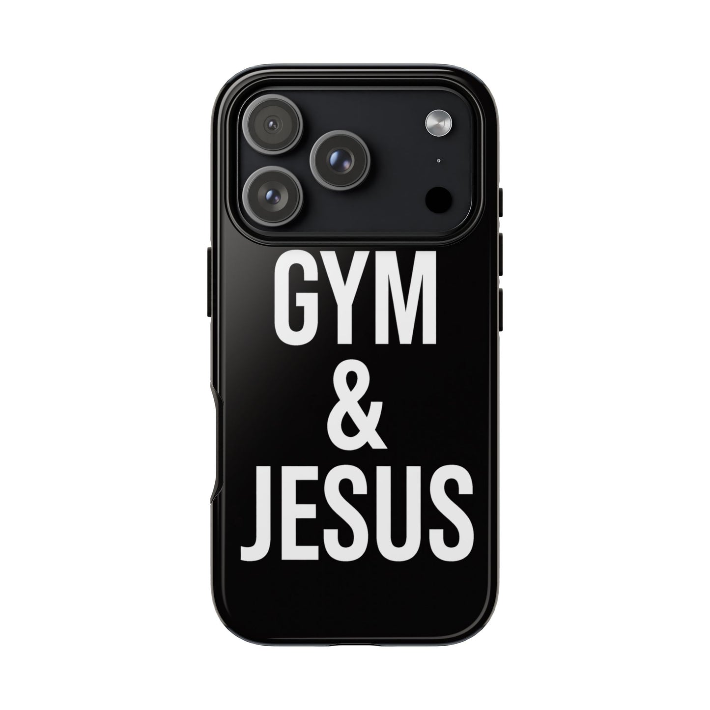 Gym & Jesus Phone Case Christian Faith Workout Gym Motivation Case