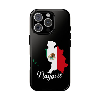 Nayarit Mexico Flag Map Phone Case | Mexican American Pride Tough Case for iPhone & Samsung
