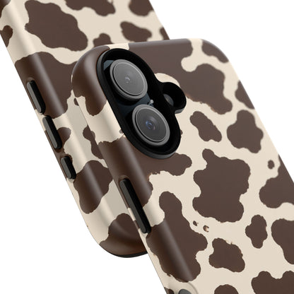 Western Cow Print Tough Phone Case for iPhone Samsung Galaxy Pixel