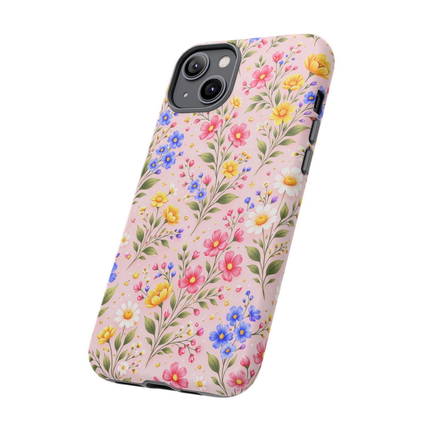 Wildflower Floral Phone Case Vintage Spring Meadow Tough Cover