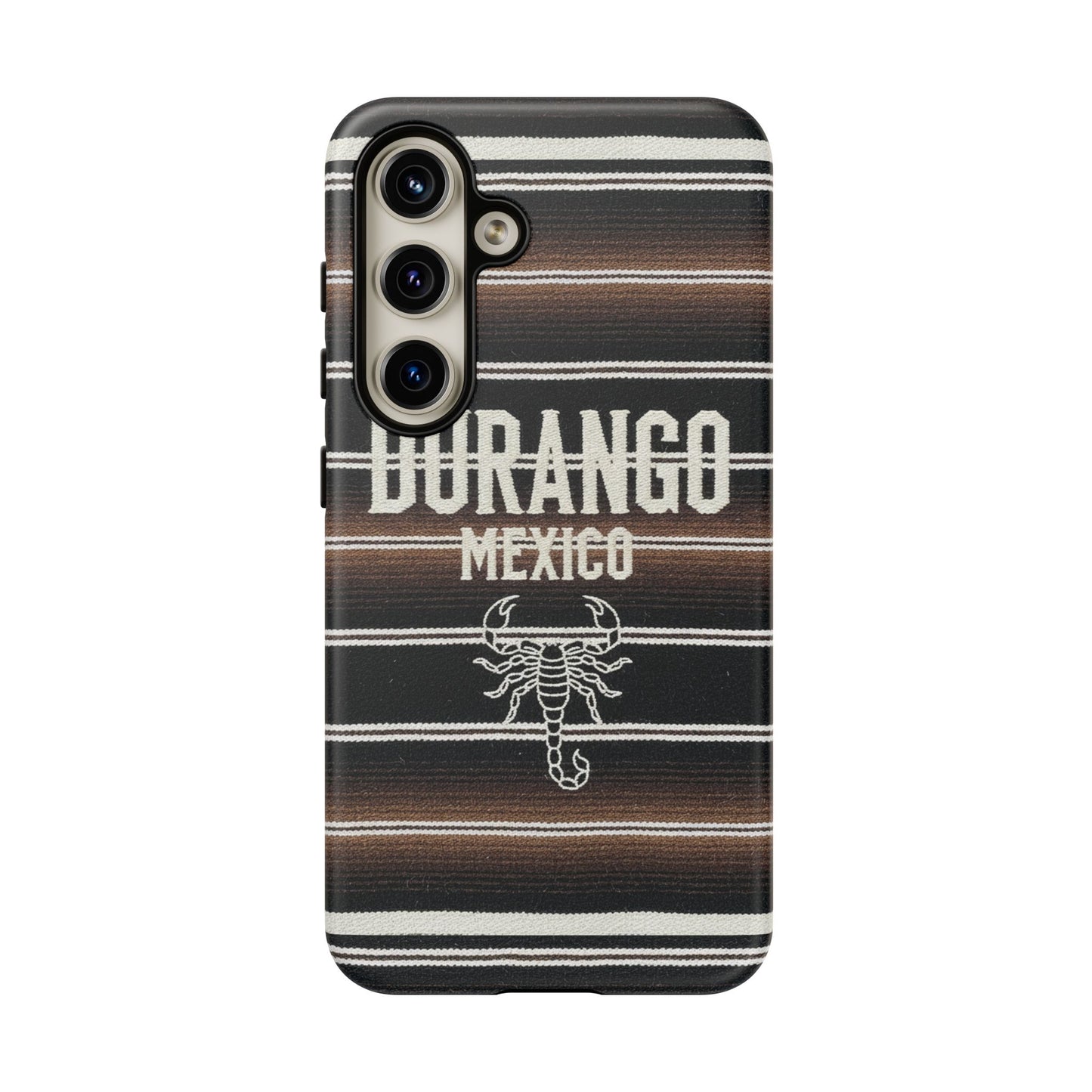 Durango Mexico Phone Case | Serape Scorpion Western Design | Mexican Heritage Tough Case for iPhone & Samsung