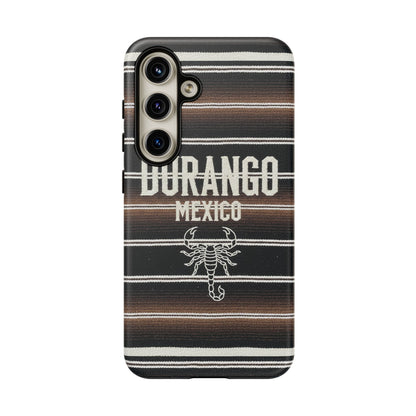 Durango Mexico Phone Case | Serape Scorpion Western Design | Mexican Heritage Tough Case for iPhone & Samsung