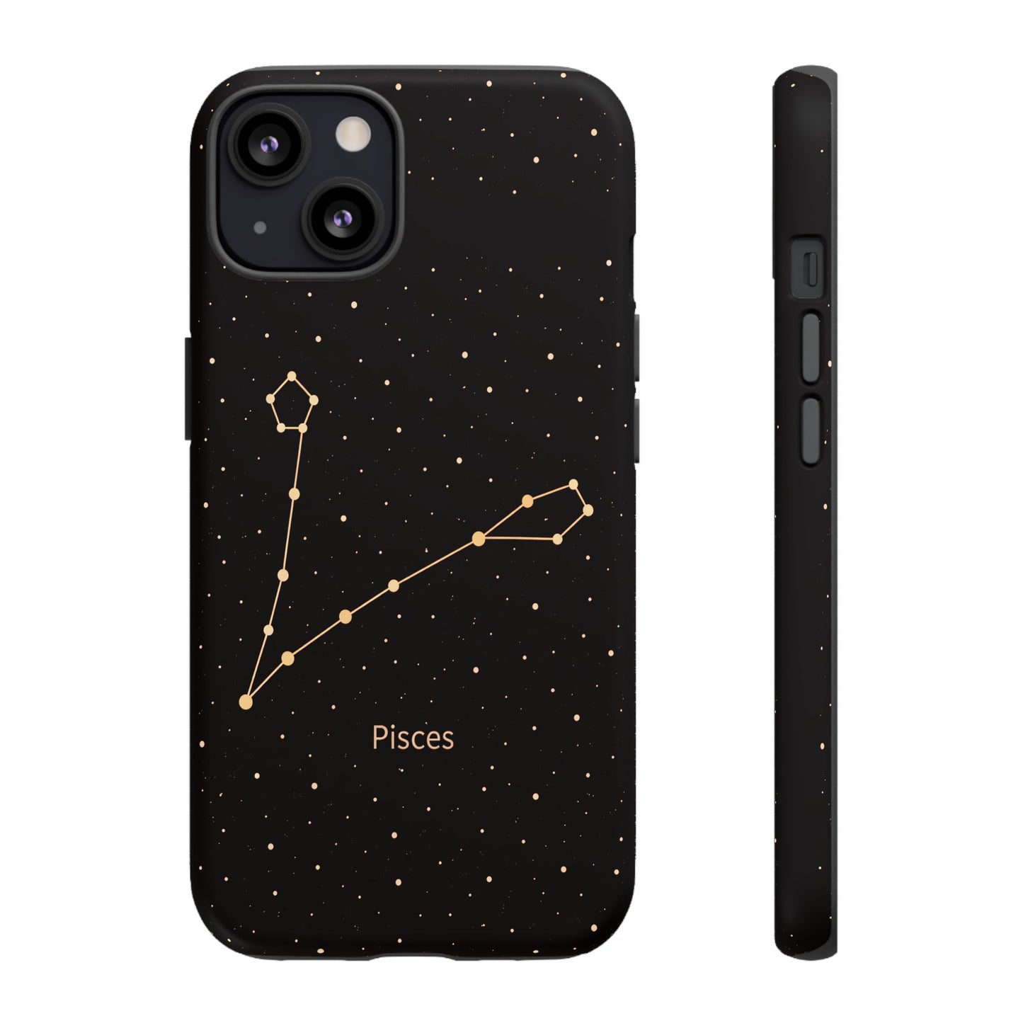 Pisces Zodiac Constellation Phone Case – Luxe Gold Celestial Cover