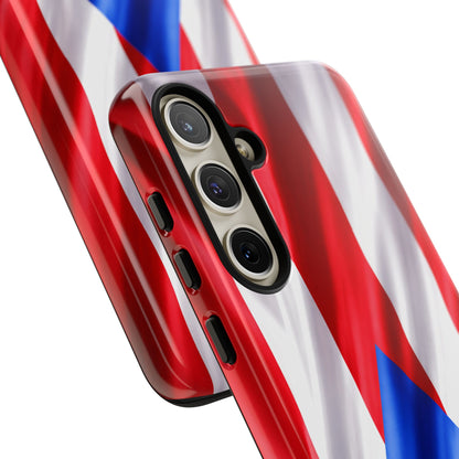 Puerto Rico Flag Phone Case | Boricua Pride Tough Case | Puerto Rican Flag Protective Cover for iPhone & Samsung