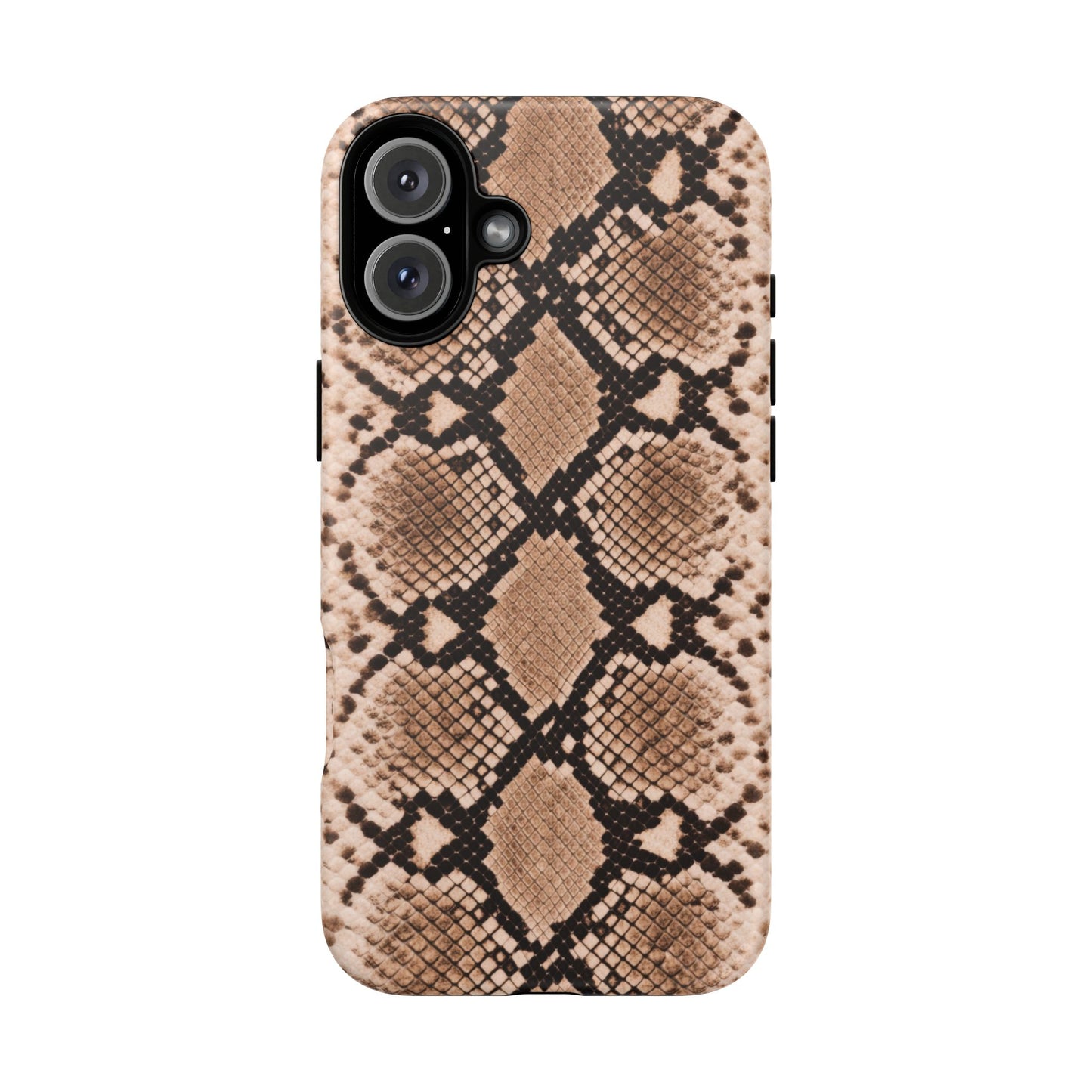 Snake Print Phone Case – Brown Python Pattern Slim Protective Cover for Iphone, Samsung Galaxy and Pixel