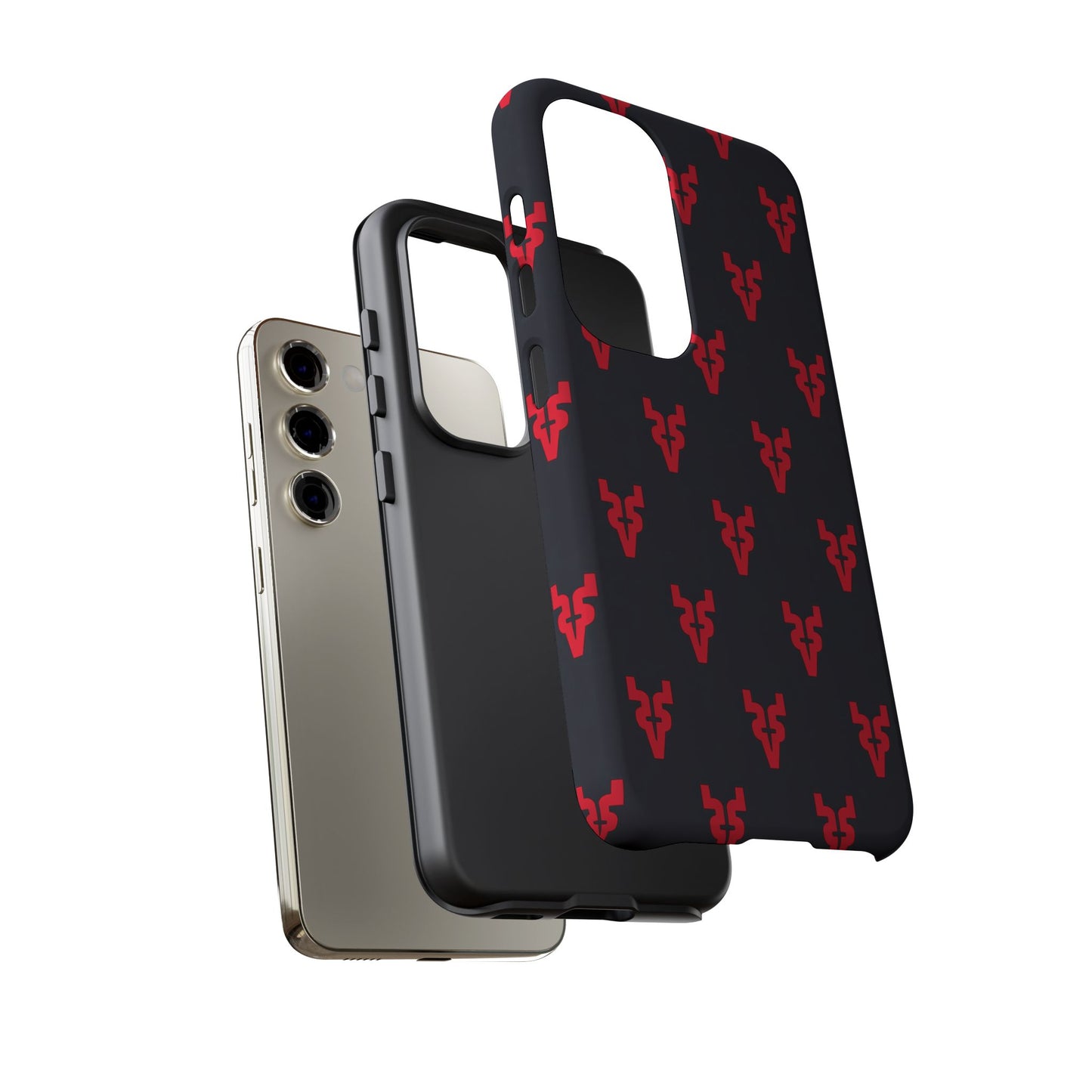 Mazatlán Bull Phone Case – Black Red Streetwear Tough Shockproof Cover