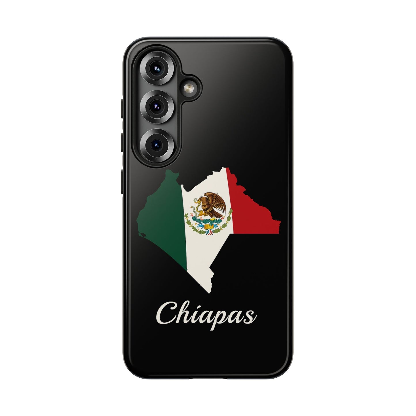 Chiapas Mexico Flag Map Phone Case | Mexican American Pride Tough Case for iPhone & Samsung