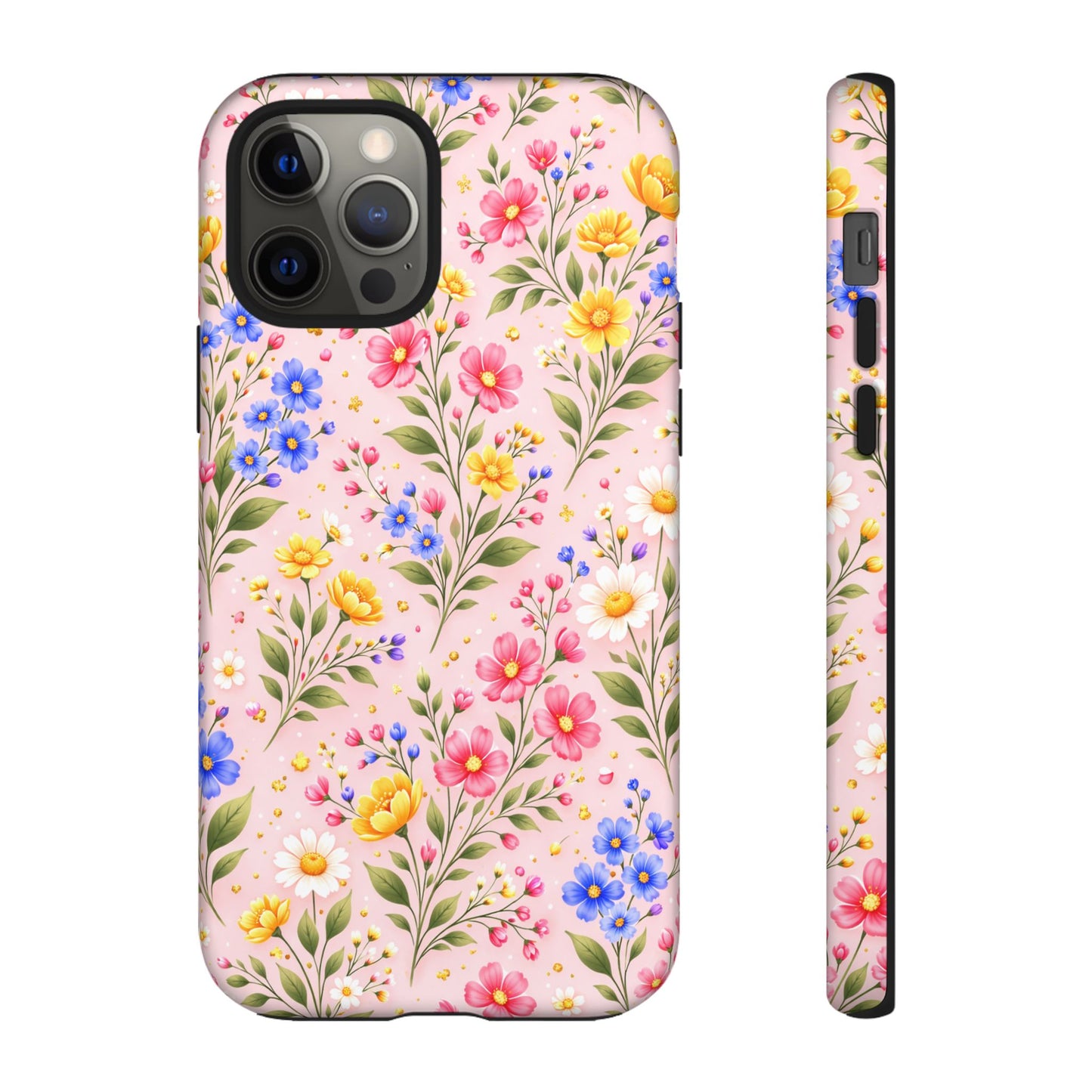 Wildflower Floral Phone Case Vintage Spring Meadow Tough Cover
