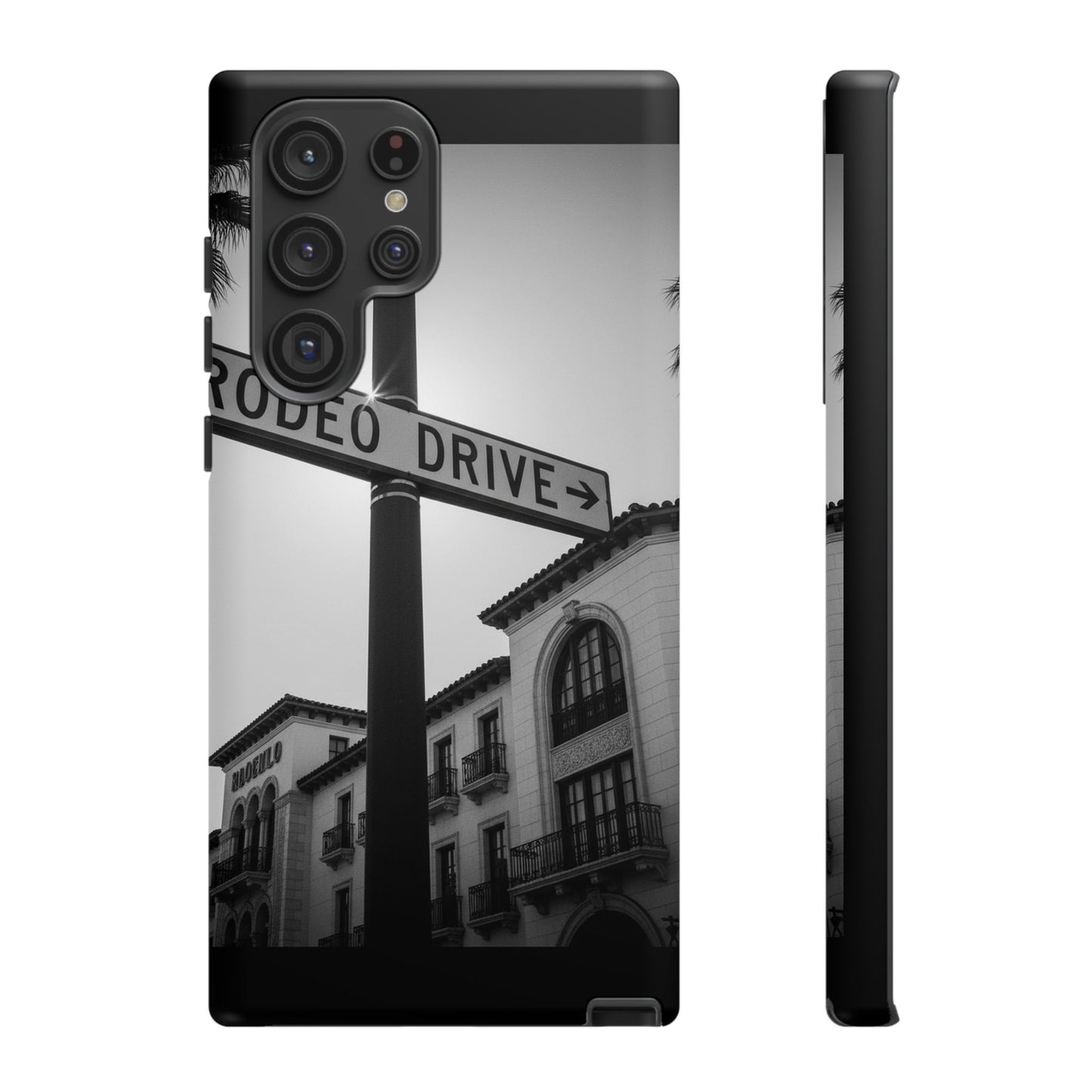 Rodeo Drive Phone Case | Los Angeles Aesthetic Black & White Photography | Luxury LA Street Tough Case for iPhone & Samsung