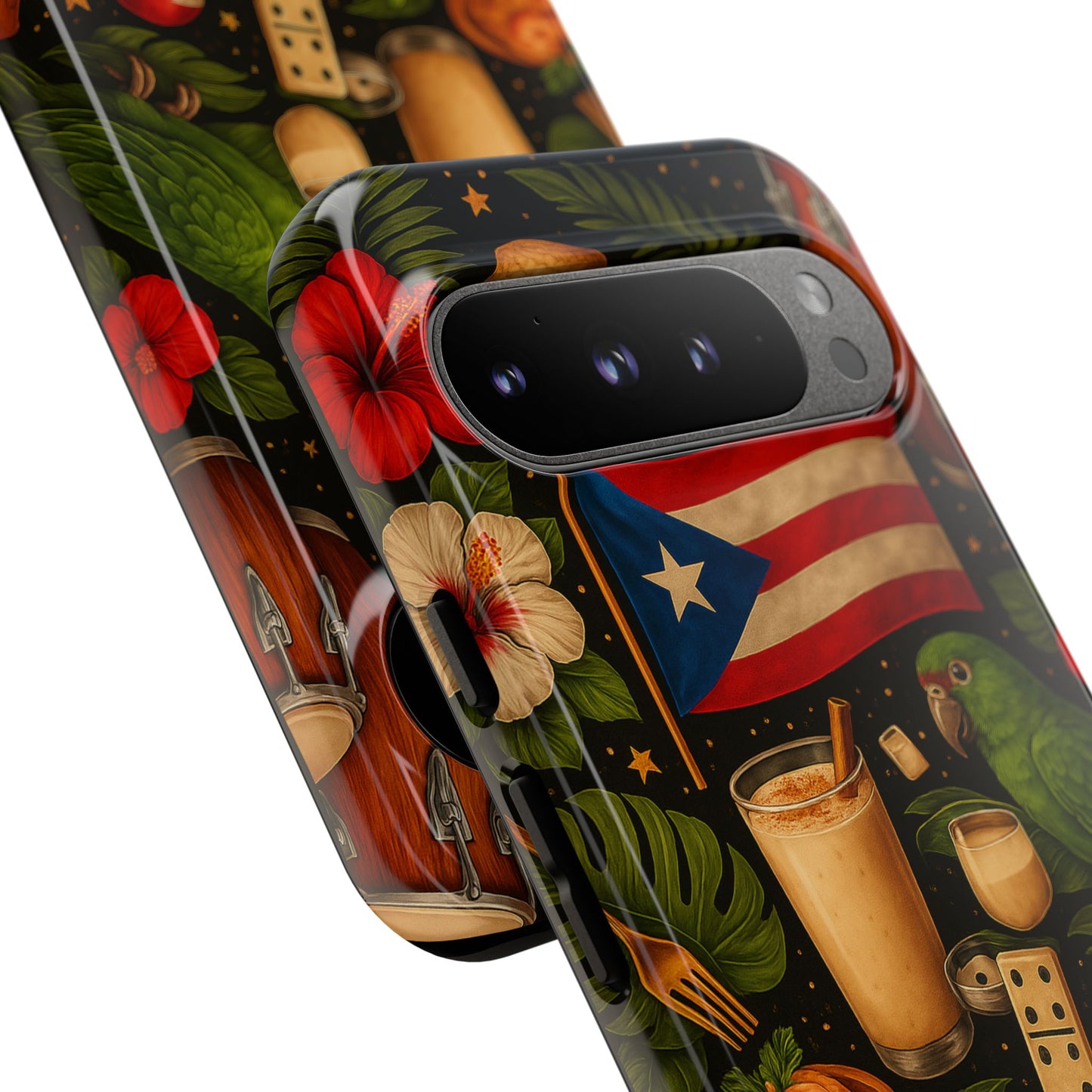 Puerto Rican Culture Phone Case | Boricua Icons Caribbean Aesthetic Tough Protective Case