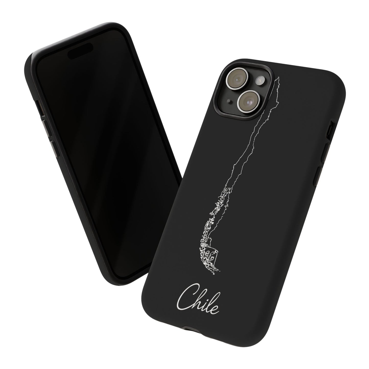 Chile Outline Phone Case – Minimal Country Map Tough Case (iPhone, Samsung, Pixel)