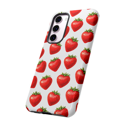 Cute Strawberry Phone Case – Aesthetic Fruit Pattern Protective Cover for Iphone, Samsung Galaxy and Pixel