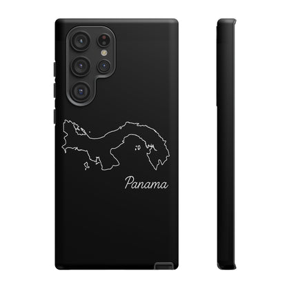 Panama Outline Phone Case – Minimal Country Map Tough Case (iPhone, Samsung, Pixel)