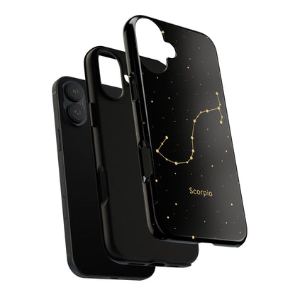Scorpio Zodiac Constellation Phone Case – Luxe Gold Celestial Cover