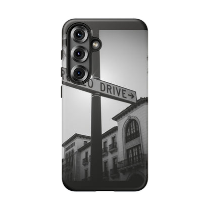 Rodeo Drive Phone Case | Los Angeles Aesthetic Black & White Photography | Luxury LA Street Tough Case for iPhone & Samsung