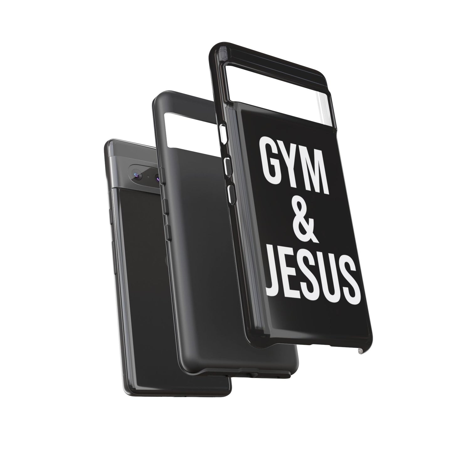 Gym & Jesus Phone Case Christian Faith Workout Gym Motivation Case