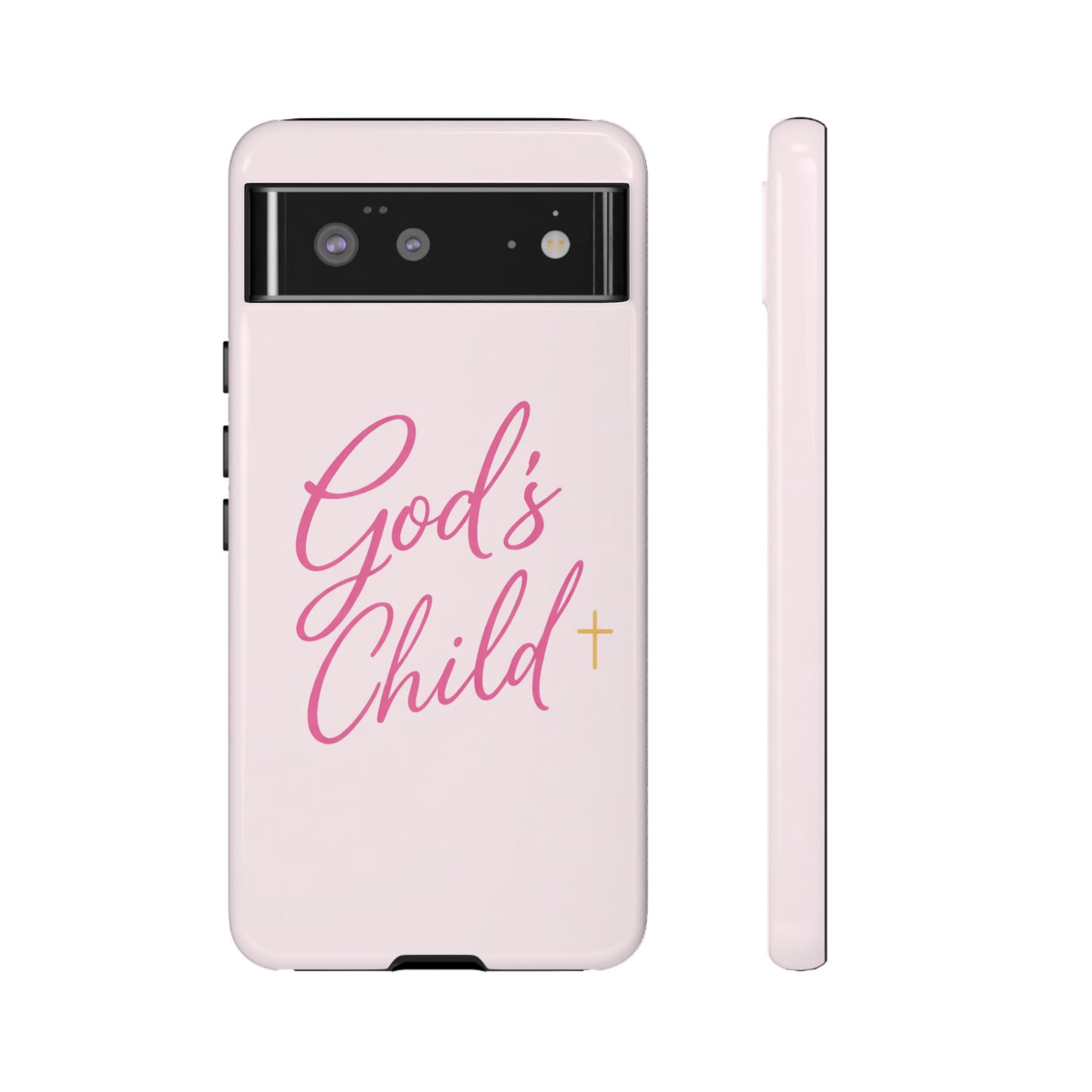 Gods Child Phone Case Christian Pink Aesthetic Tough iPhone Case
