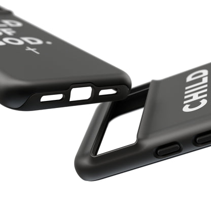 Child of God Phone Case Christian Black Aesthetic Cross Tough Cover