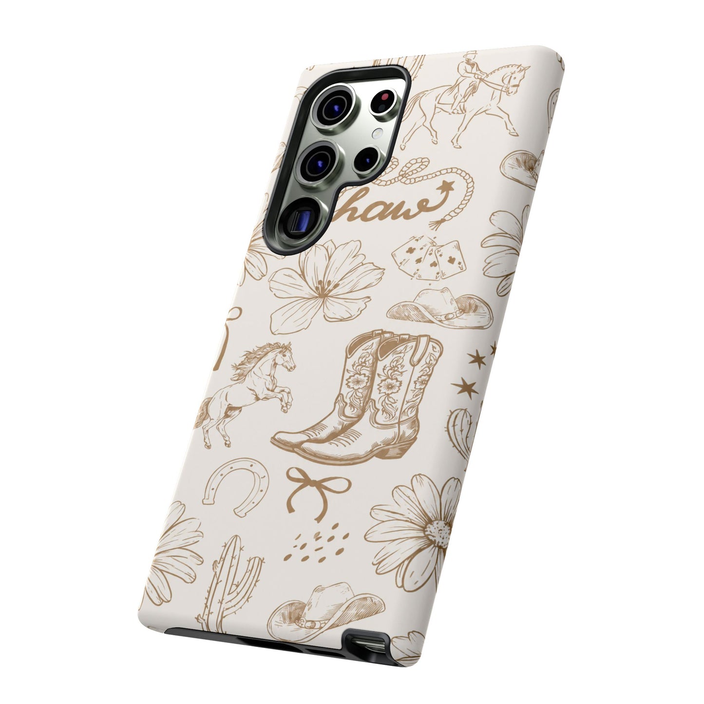 Western Cowgirl Phone Case for iPhone Samsung Galaxy Pixel Tough Case