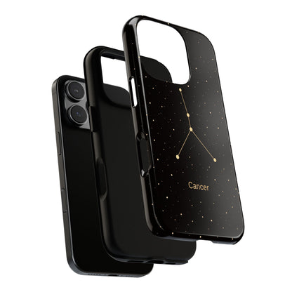Cancer Zodiac Constellation Phone Case – Luxe Gold Celestial Cover