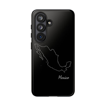 Mexico Outline Phone Case – Minimal Country Map Tough Case (iPhone, Samsung, Pixel)