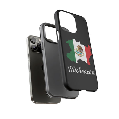 Michoacán Mexico Flag Map Phone Case | Mexican American Pride Tough Case for iPhone & Samsung