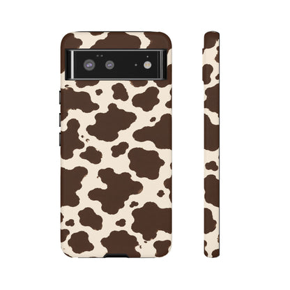 Western Cow Print Tough Phone Case for iPhone Samsung Galaxy Pixel
