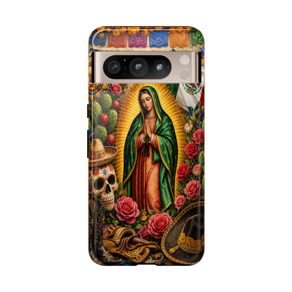 Virgen de Guadalupe Phone Case Mexican Floral iPhone Samsung Pixel Case