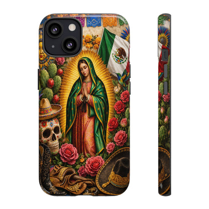 Virgen de Guadalupe Phone Case Mexican Floral iPhone Samsung Pixel Case