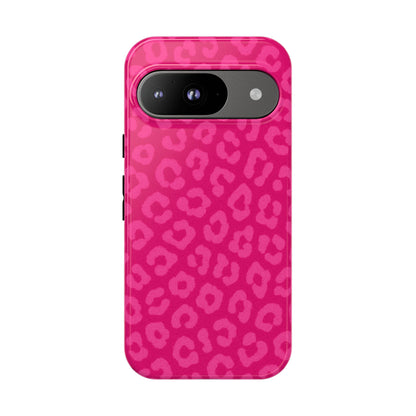 Hot Pink Leopard Print Phone Case – Bold Coquette Leopard Tough Case