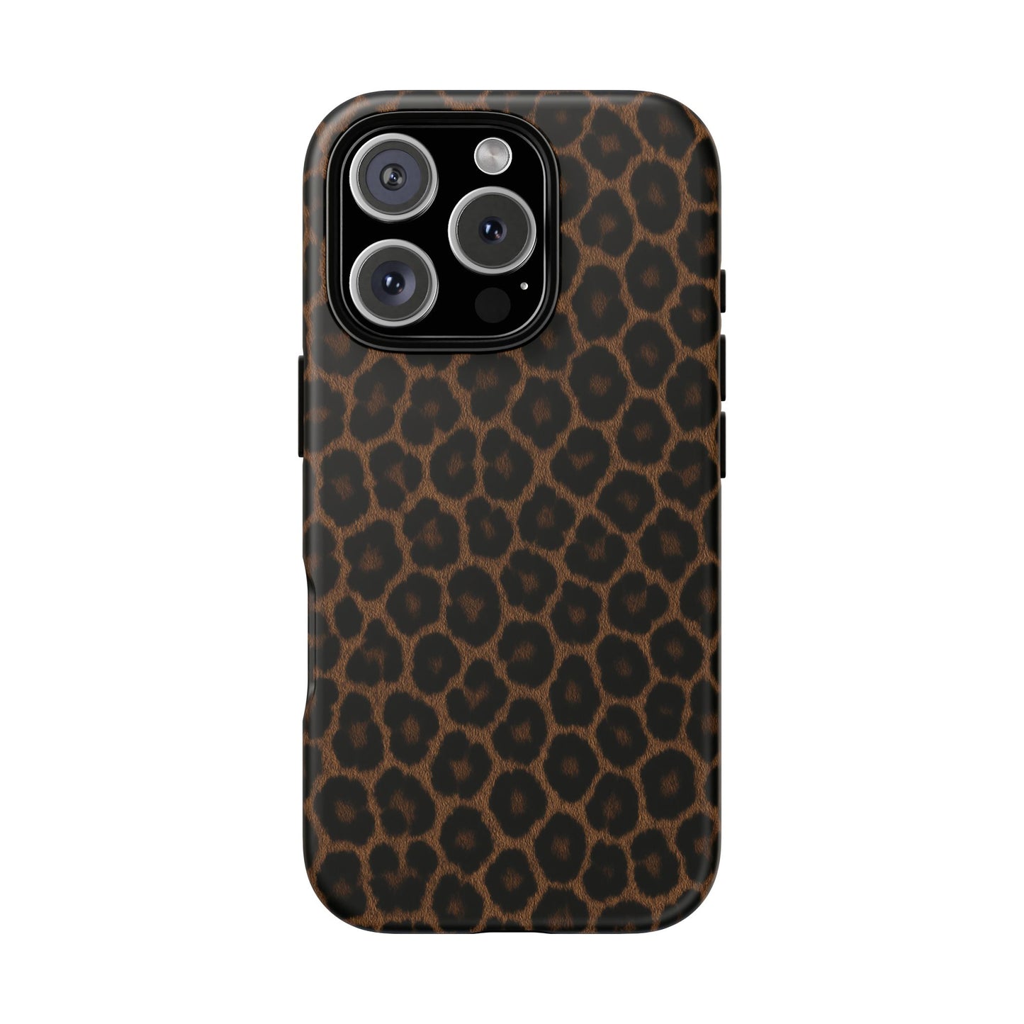 Brown Leopard Print Phone Case | Classic Animal Print Aesthetic Tough Protective Case