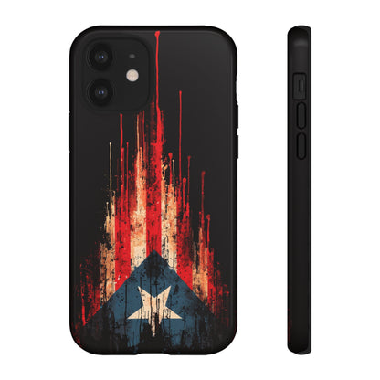 Puerto Rico Flag Phone Case | Distressed Puerto Rican Flag Tough Case | Boricua Pride Protective iPhone Samsung Cover