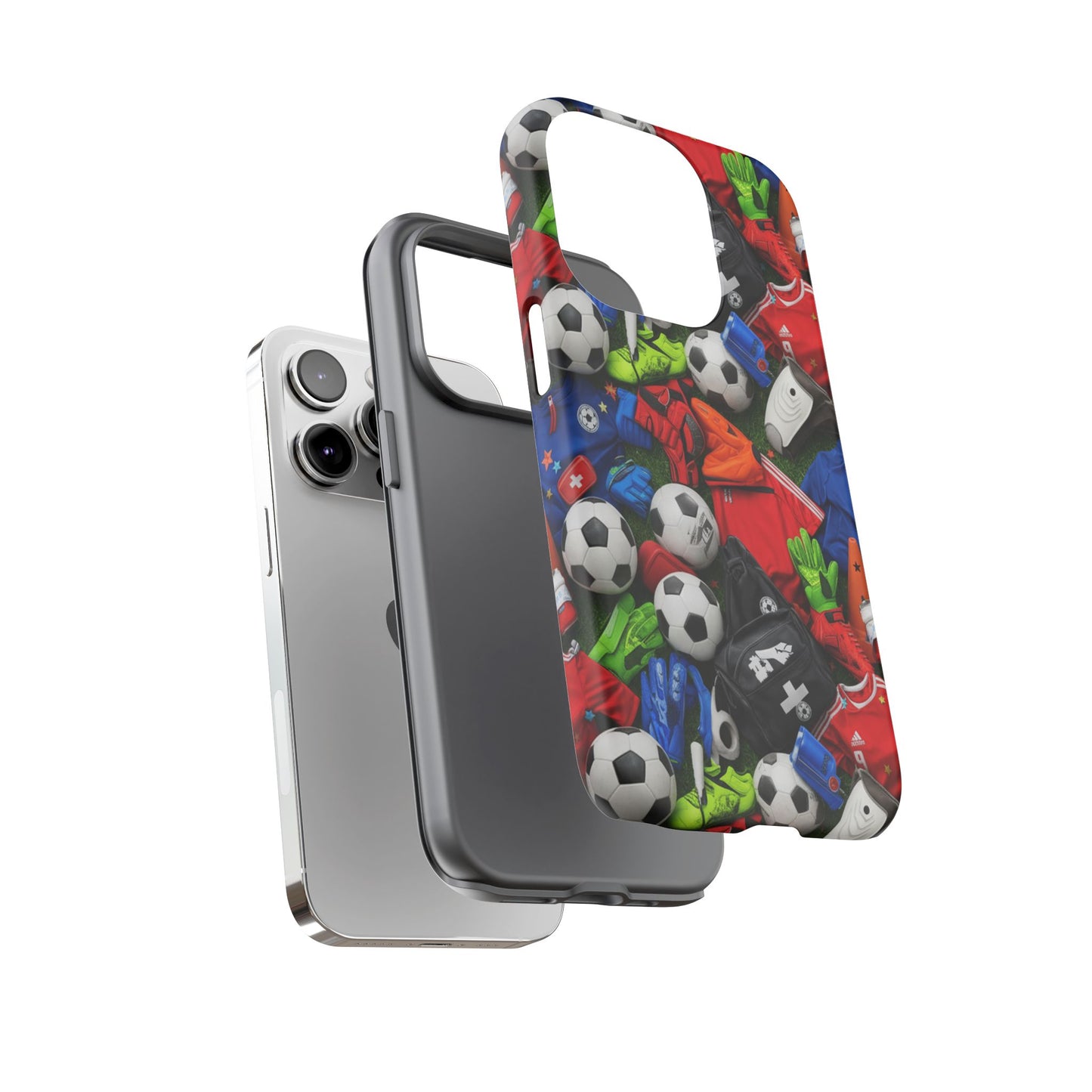 Soccer Ball Pattern Phone Case – Sports Fan Tough Protective Game Day Case