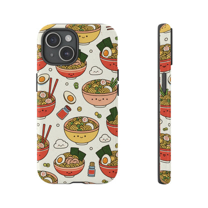 Kawaii Ramen Phone Case – Cute Japanese Food Pattern | Noodle Bowl Aesthetic Case