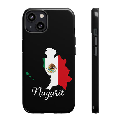 Nayarit Mexico Flag Map Phone Case | Mexican American Pride Tough Case for iPhone & Samsung
