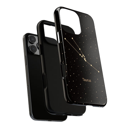Taurus Zodiac Constellation Phone Case – Luxe Gold Celestial Cover