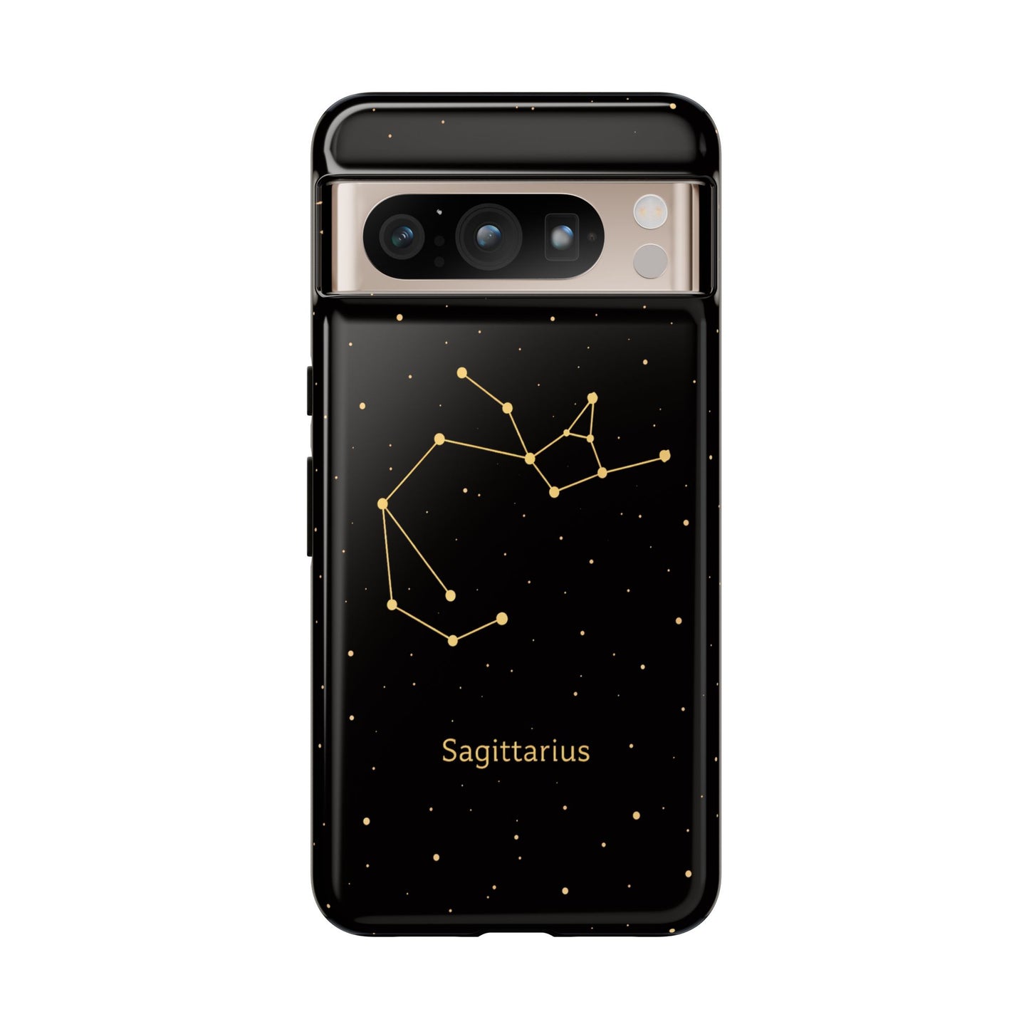 Sagittarius Zodiac Constellation Phone Case – Luxe Gold Celestial Cover