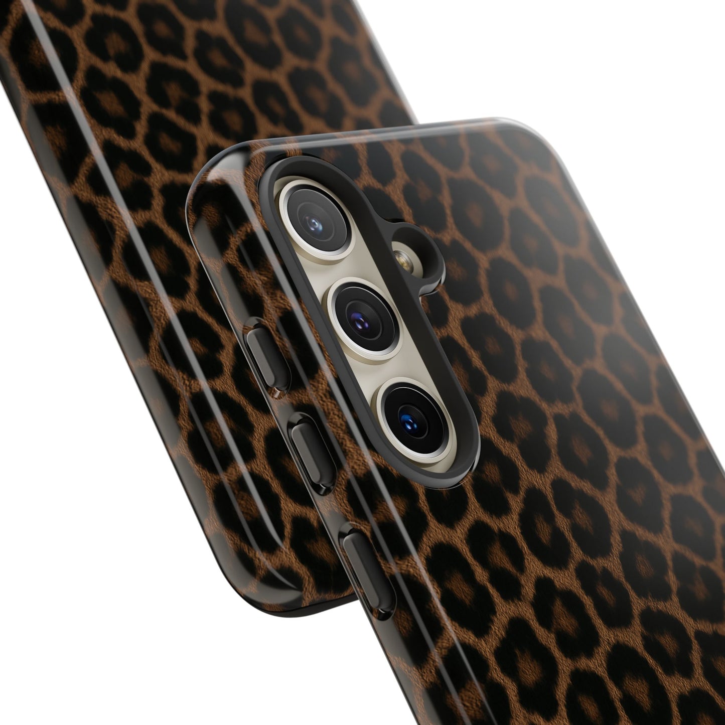Brown Leopard Print Phone Case | Classic Animal Print Aesthetic Tough Protective Case