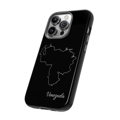Venezuela Outline Phone Case – Minimal Country Map Tough Case (iPhone, Samsung, Pixel)