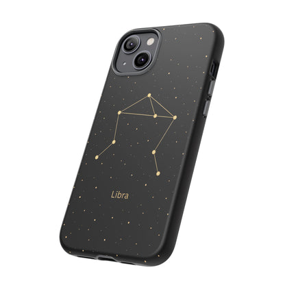 Libra Zodiac Constellation Phone Case – Luxe Gold Celestial Cover
