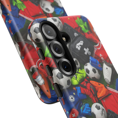 Soccer Ball Pattern Phone Case – Sports Fan Tough Protective Game Day Case