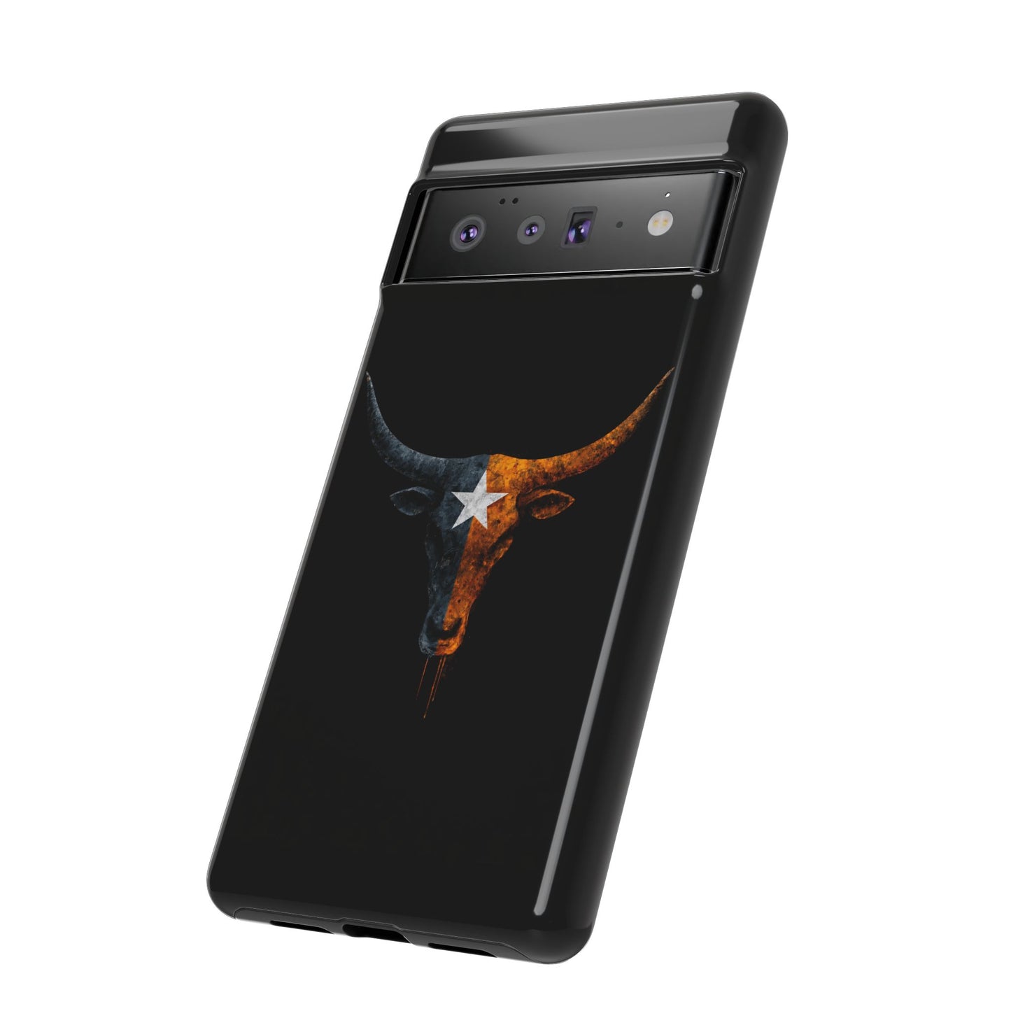 Texas Longhorn Skull Phone Case Western Cowboy Bull iPhone Samsung Cover