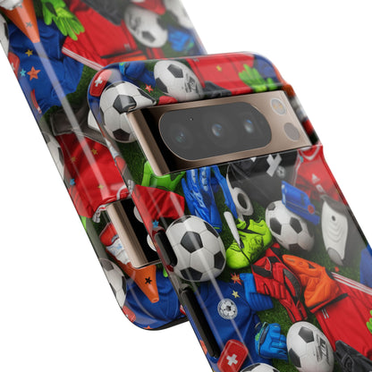 Soccer Ball Pattern Phone Case – Sports Fan Tough Protective Game Day Case