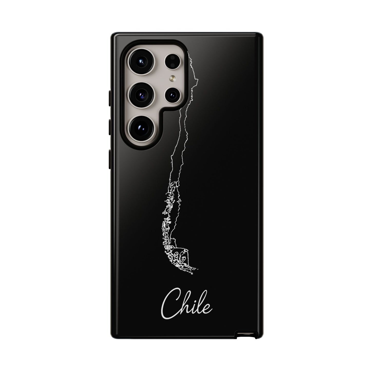 Chile Outline Phone Case – Minimal Country Map Tough Case (iPhone, Samsung, Pixel)