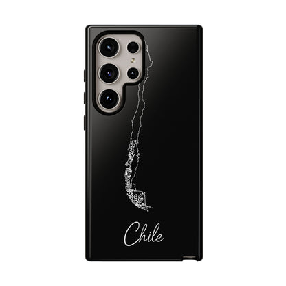 Chile Outline Phone Case – Minimal Country Map Tough Case (iPhone, Samsung, Pixel)